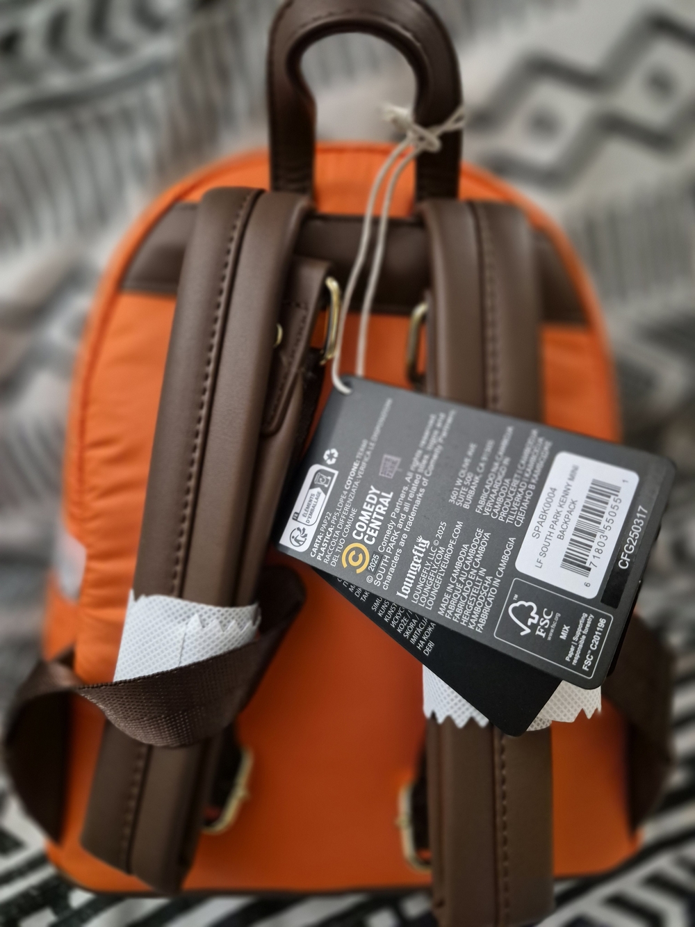 Loungefly Orange South Park Kenny Mini Backpack - Picture 7 of 7